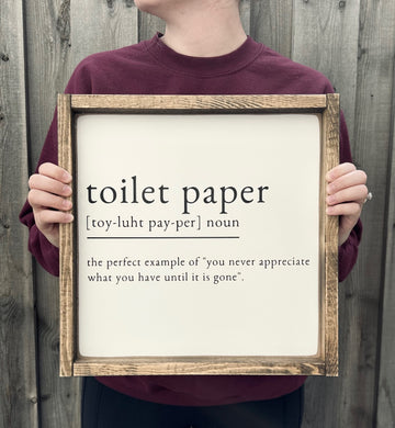 Toilet Paper Definition