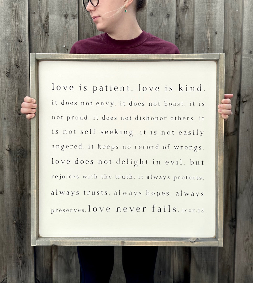 Love is Patient, Love Is Kind