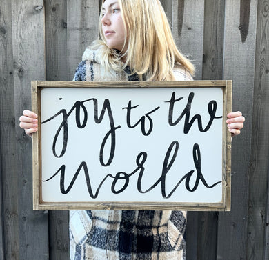 Joy to the world - Wood Sign