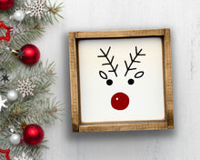 Load image into Gallery viewer, Rudolph Itty Bitty Wood Sign